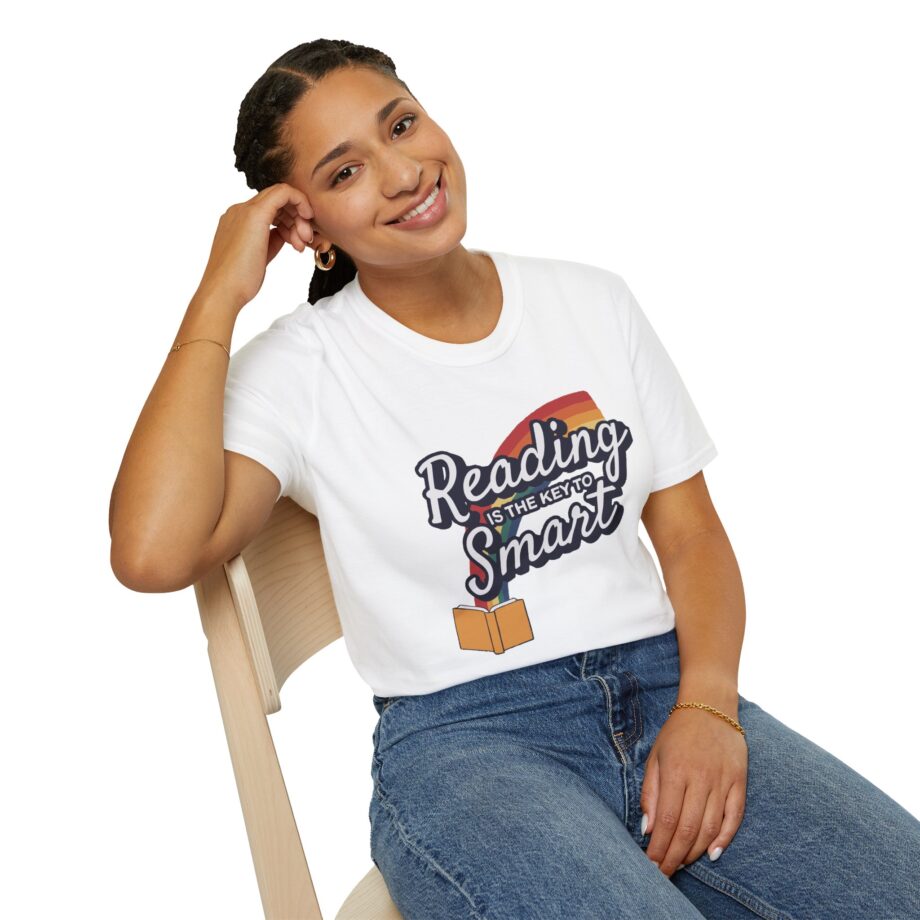 Nate Bargatze Reading is the Key to Smart Unisex Softstyle T-Shirt