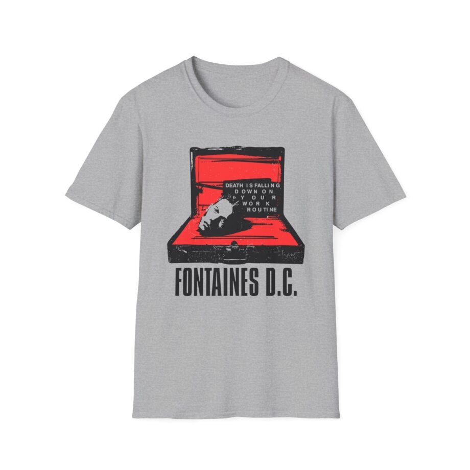 Fontaines Death Is Falling Down On Your Work Routine Unisex Softstyle T-Shirt