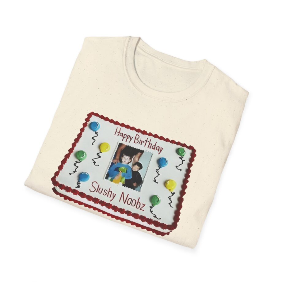 Slushy Noobz Birthday Cake Unisex Softstyle T-shirt