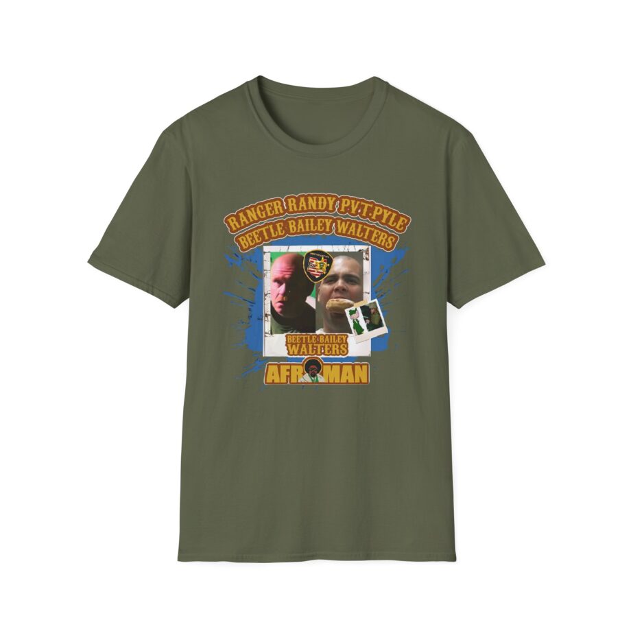 Afroman Ranger Randy Prvate Pyle Beetle Bailey Walters Unisex Softstyle T-Shirt