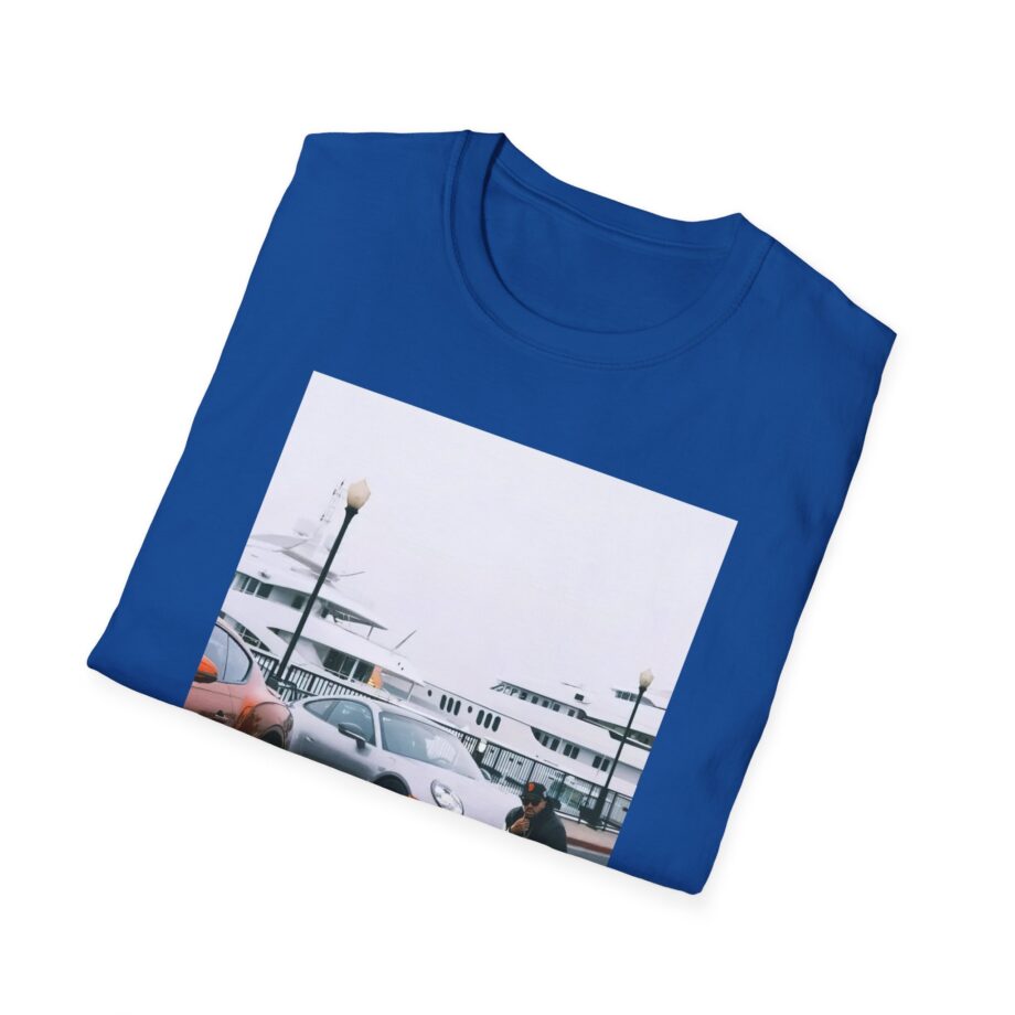 Larry June Spaceships on the Blade Unisex Softstyle T-shirt