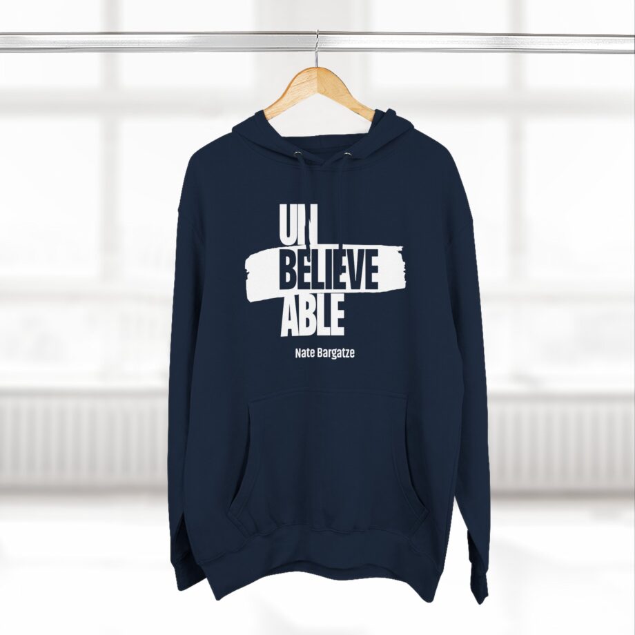 Nate Bargatze - Unbelievable Three-Panel Fleece Hoodie
