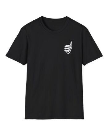 Mrballen Embroidered Skeleton Thumb Unisex Softstyle T-Shirt