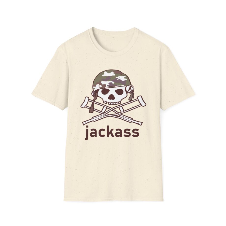 Jackass Camouflage Helmet Unisex Softstyle T-Shirt