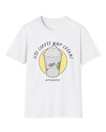 Nate Bargatze  Iced Coffee Whip Cream Unisex Softstyle T-Shirt