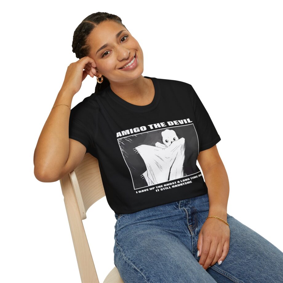 Amigo the Devil I Gave Up the Ghost a Long Time Ago It Still Haunts Me Unisex Softstyle T-shirt