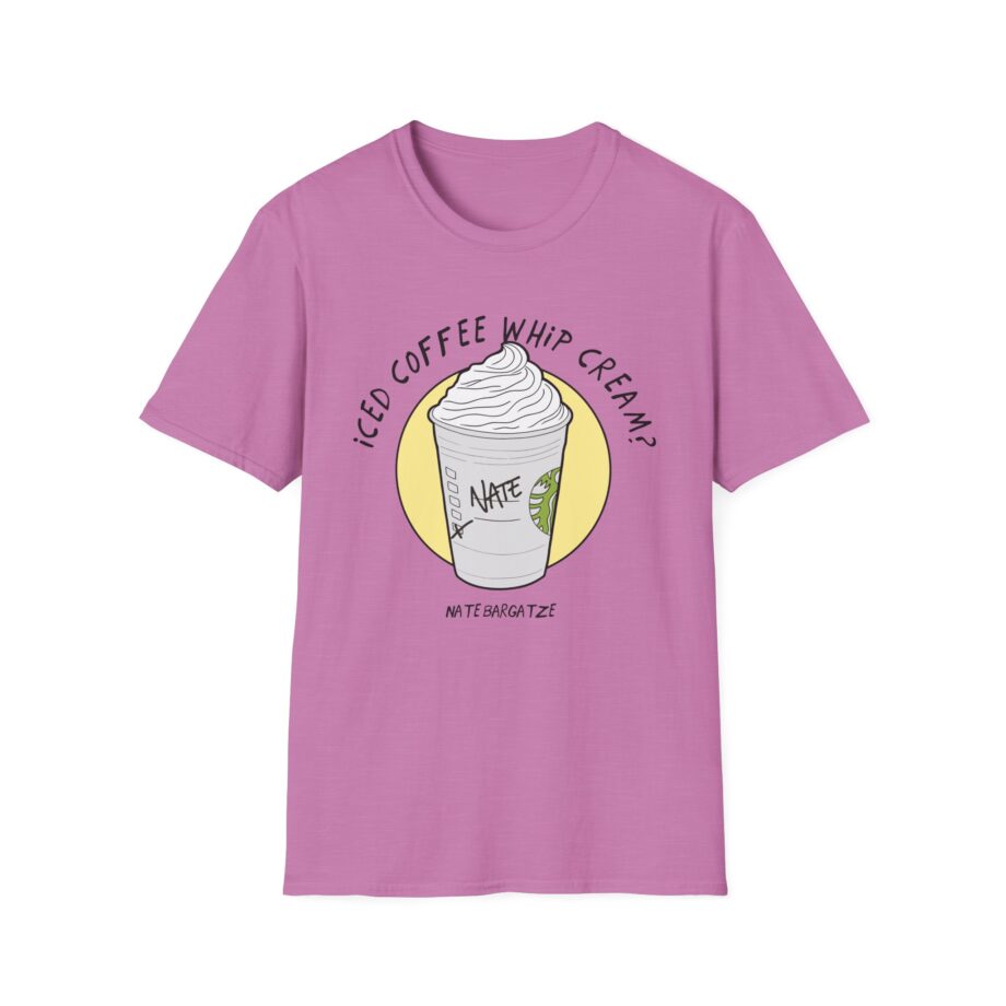 Nate Bargatze  Iced Coffee Whip Cream Unisex Softstyle T-Shirt