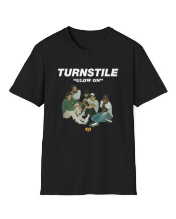 Turnstile Glow on Drawing Unisex Softstyle T-shirt