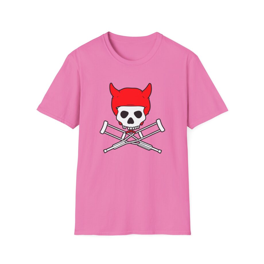 Jackass Devil Horns Skull & Crossbones Unisex Softstyle T-Shirt