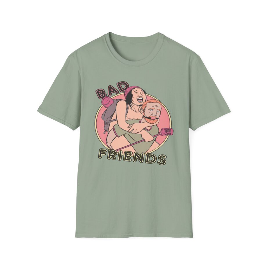 Andrew Santino Piggy Back Bad Friends Podcast Unisex Softstyle T-shirt
