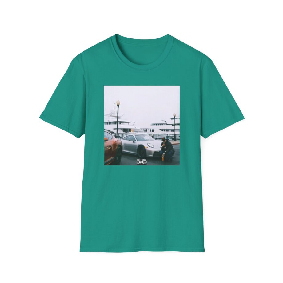 Larry June Spaceships on the Blade Unisex Softstyle T-shirt
