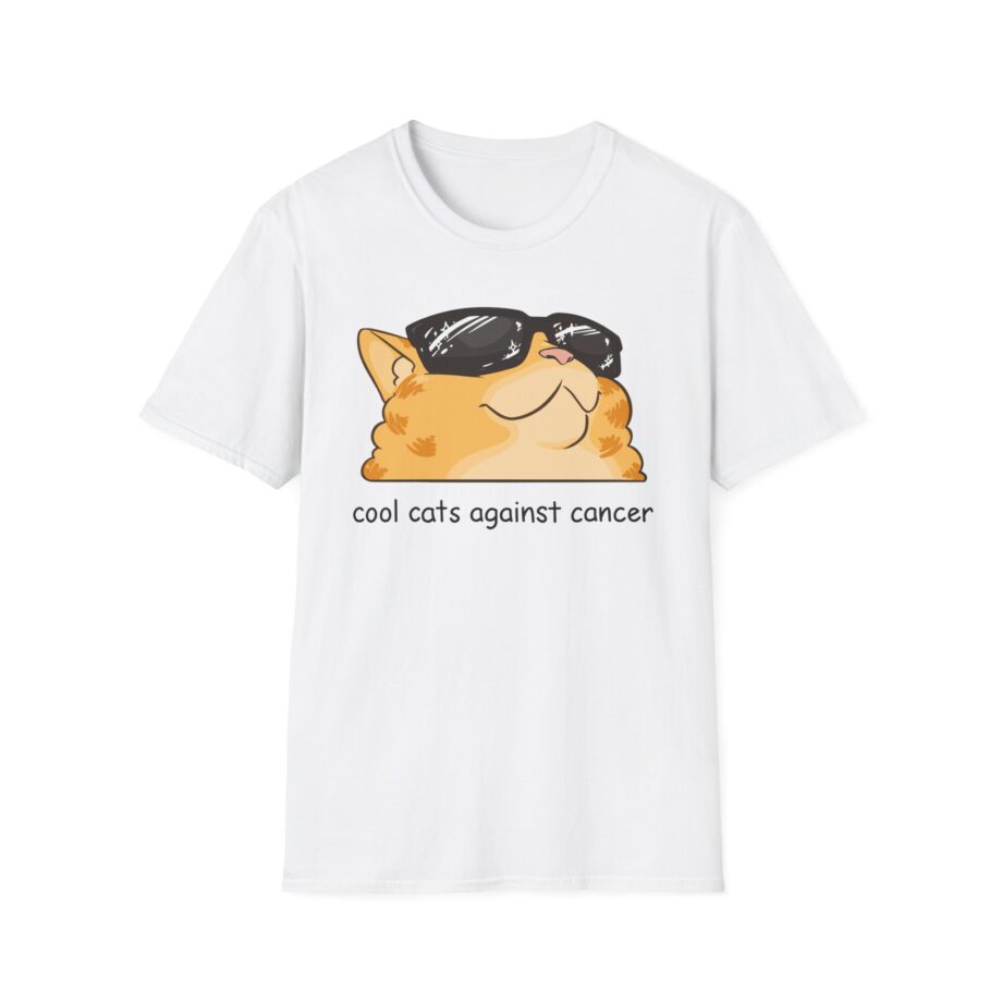 Lilsimsie Cool Cats Against Cancer Unisex Softstyle T-shirt