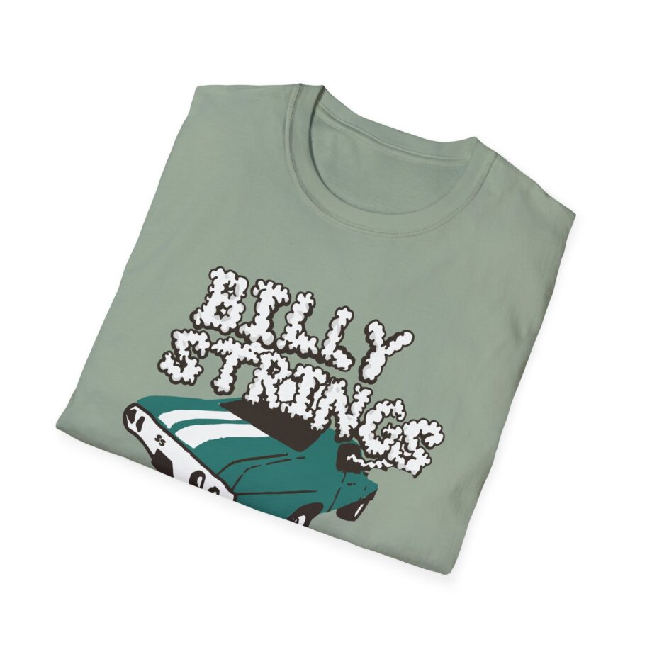 Billy Strings Imogene + Willie X Billy Strings Highway Prayers Green Car Unisex Softstyle T-shirt