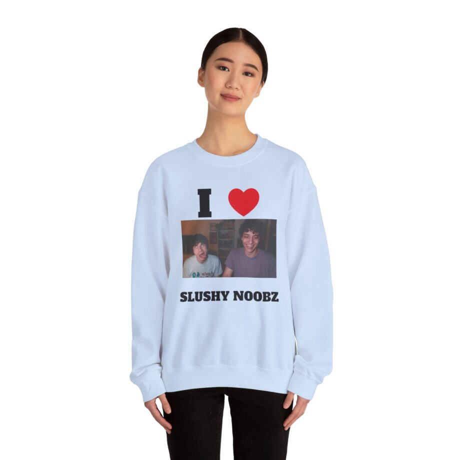 I Heart Slushy Noobz Unisex Heavy Blend Crewneck Sweatshirt