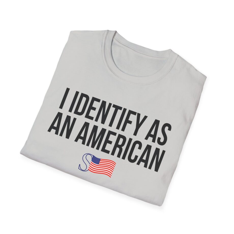 I Identify as an American Unisex Softstyle T-shirt