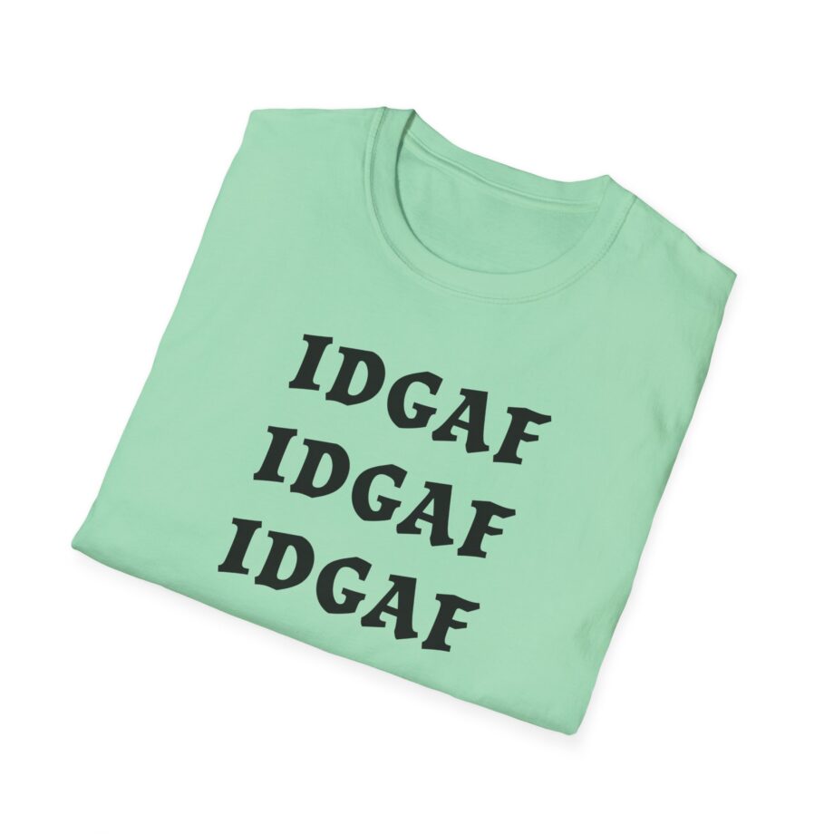 Sadie Crowell Idgaf Neon Middle Finger Unisex Softstyle T-shirt