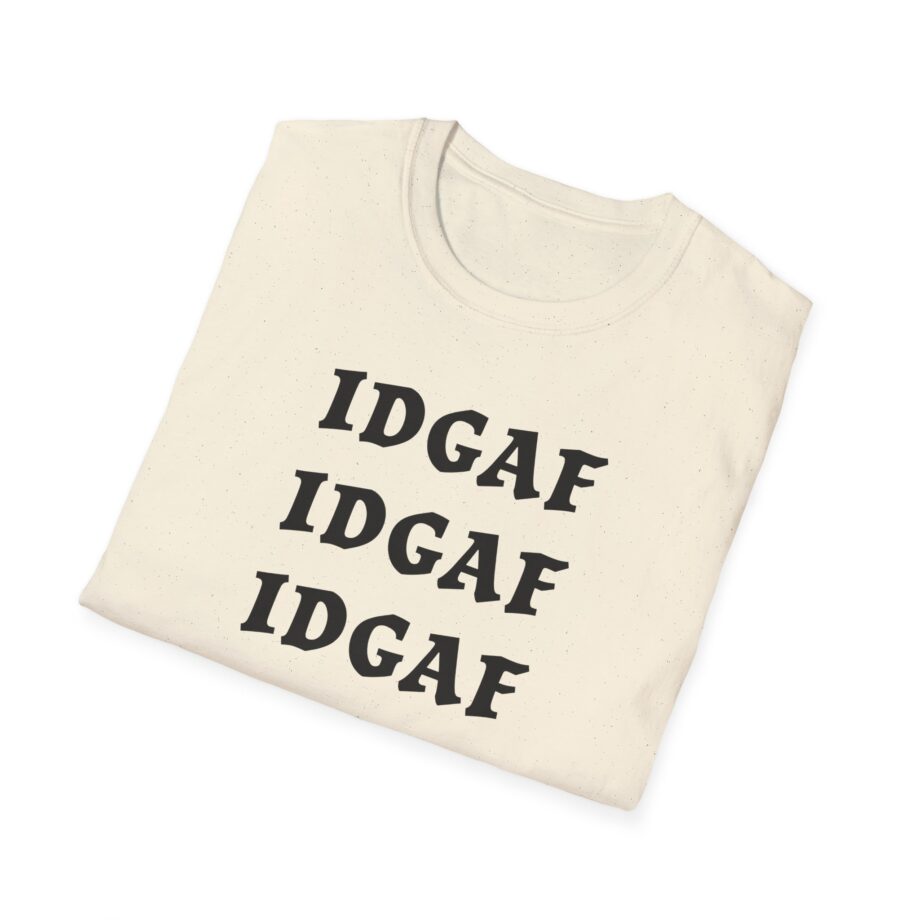Sadie Crowell Idgaf Neon Middle Finger Unisex Softstyle T-shirt