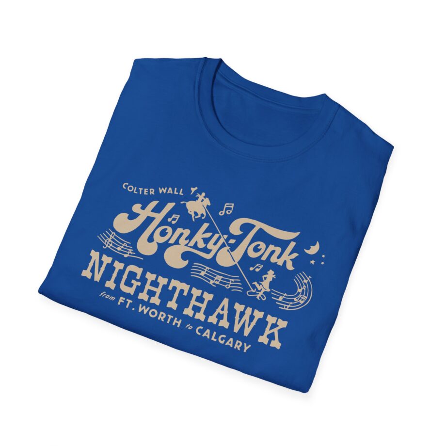 Colter Wall Honky-tonk Nighthawk Unisex Softstyle T-shirt