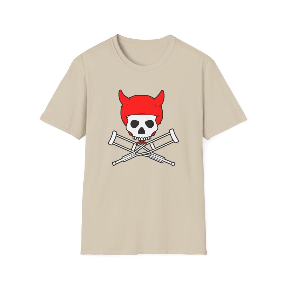 Jackass Devil Horns Skull & Crossbones Unisex Softstyle T-Shirt