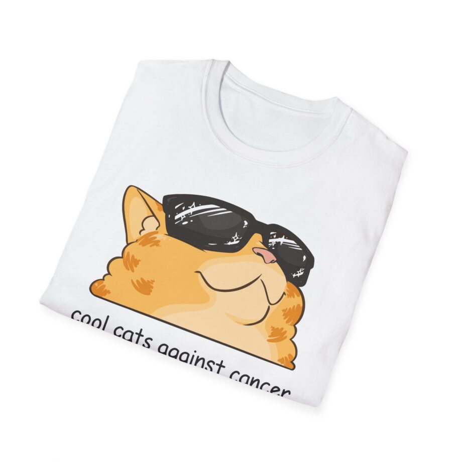 Lilsimsie Cool Cats Against Cancer Unisex Softstyle T-shirt