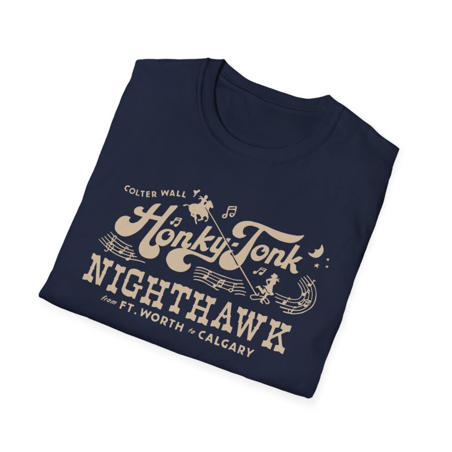 Colter Wall Honky-tonk Nighthawk Unisex Softstyle T-shirt