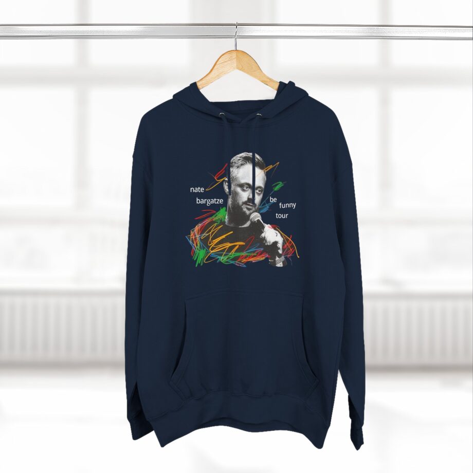 Nate Bargatze 2024 Be Funny Tour Three-panel Fleece Hoodie