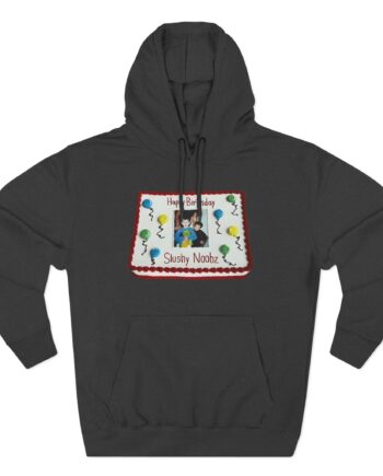 Slushy Noobz Birthday Cake Three-panel Fleece Hoodie