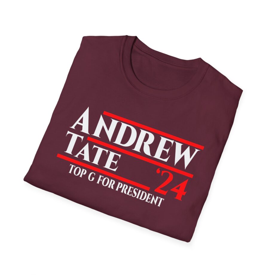Andrew Tate Top G for President 2024 Unisex Softstyle T-Shirt