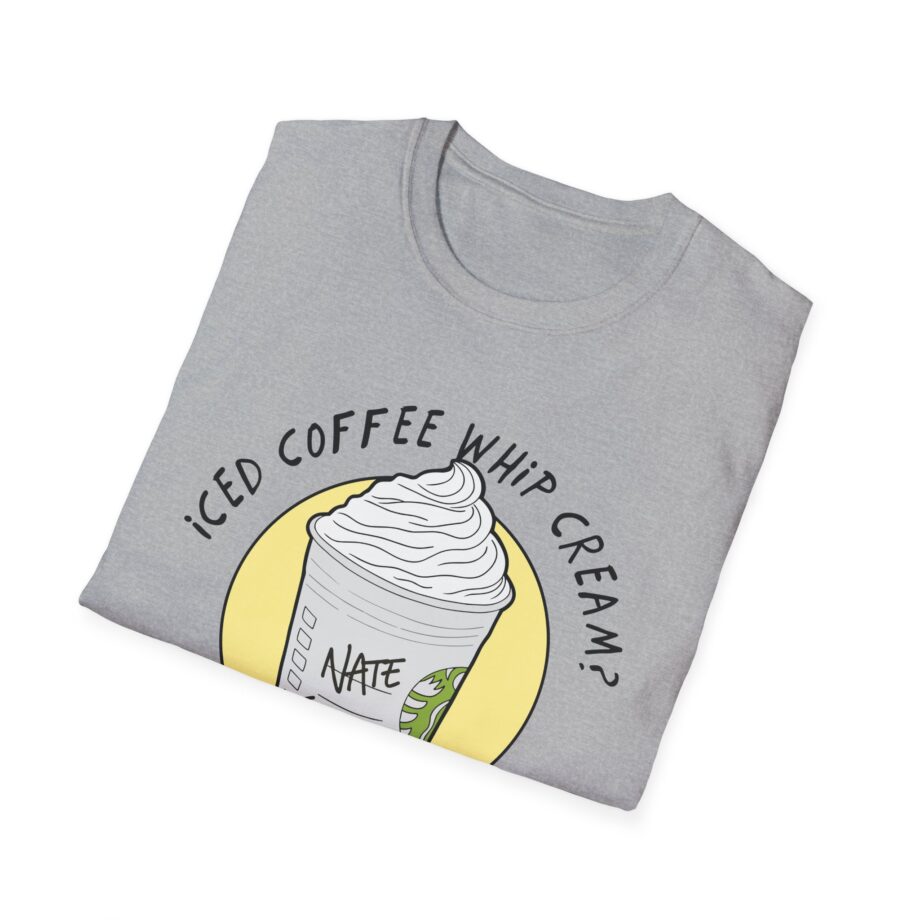 Nate Bargatze  Iced Coffee Whip Cream Unisex Softstyle T-Shirt