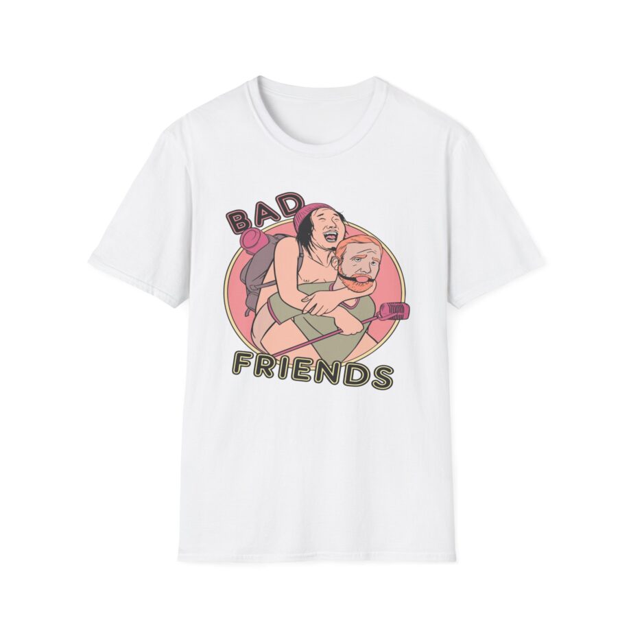 Andrew Santino Piggy Back Bad Friends Podcast Unisex Softstyle T-shirt