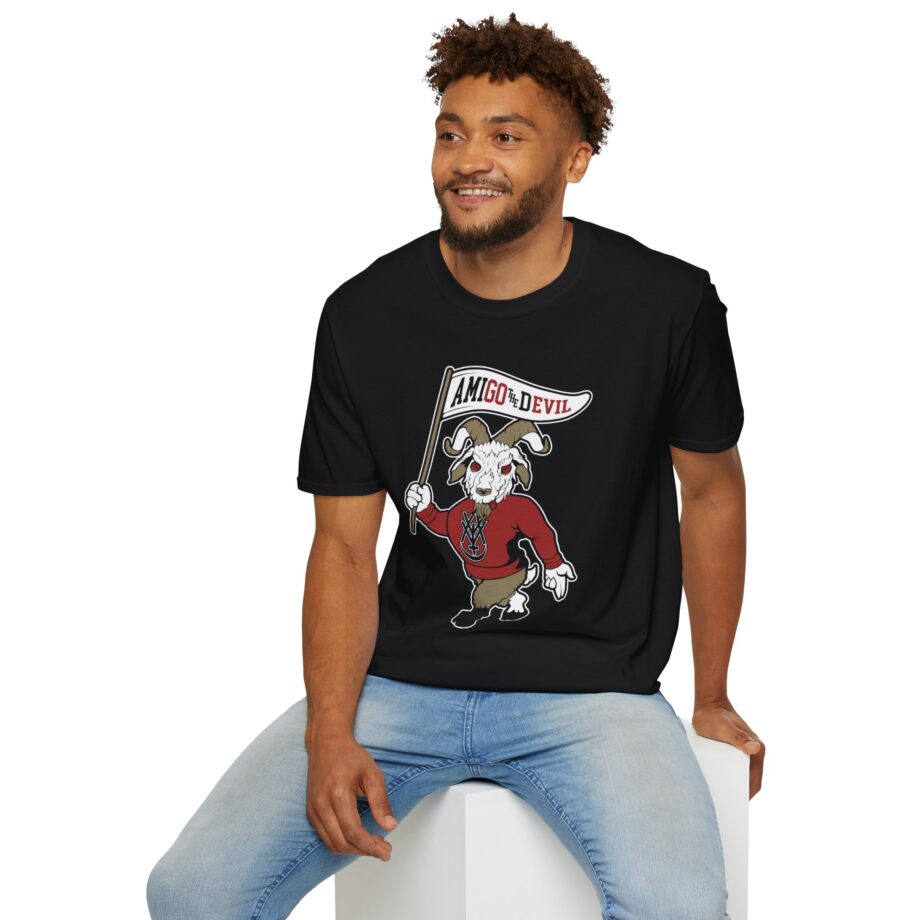 Amigo the Devil Go Evil Mascot Unisex Softstyle T-shirt