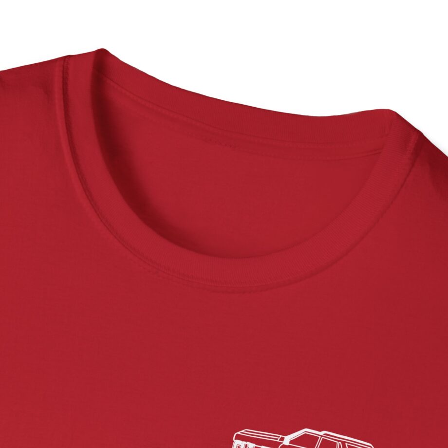 Sleeperdude It'sjust a Little Whiskey Dent on Back Unisex Softstyle T-Shirt