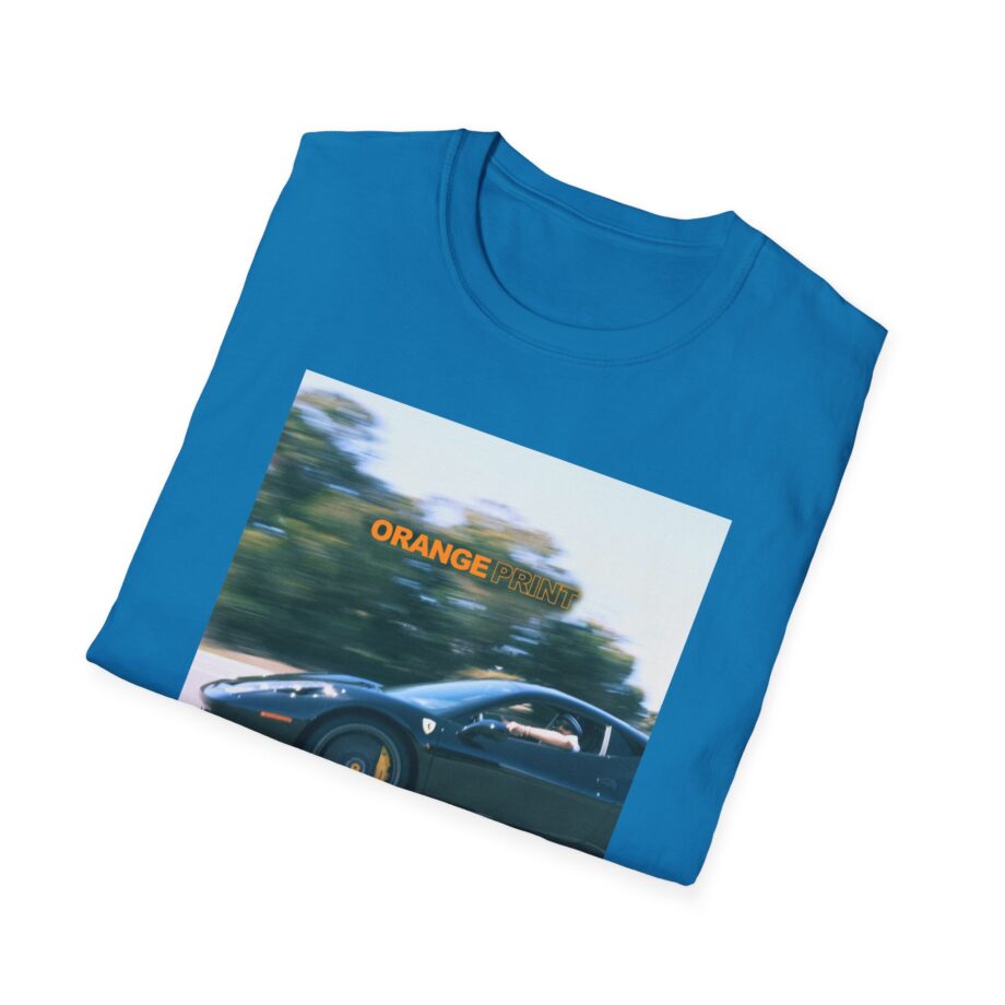 Larry June Orange Print Unisex Softstyle T-shirt
