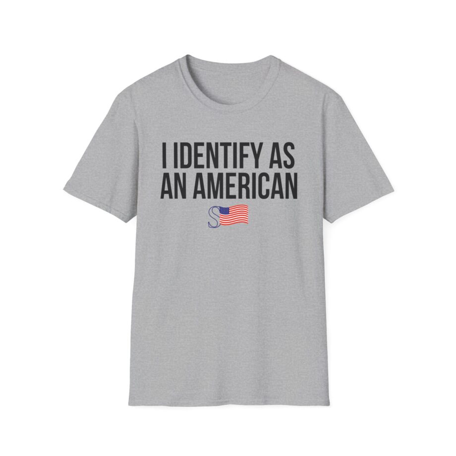 I Identify as an American Unisex Softstyle T-shirt