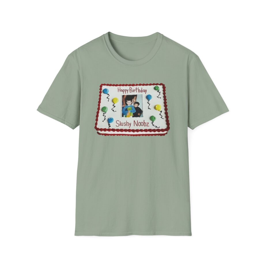 Slushy Noobz Birthday Cake Unisex Softstyle T-shirt
