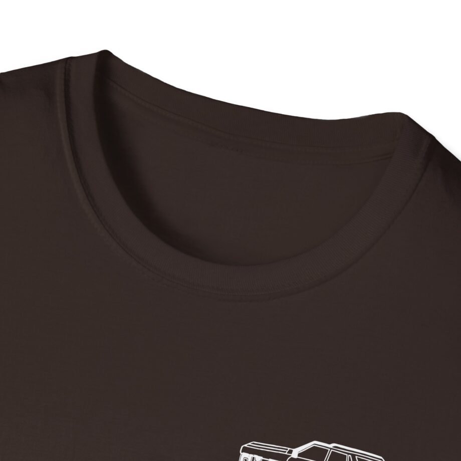 Sleeperdude It'sjust a Little Whiskey Dent on Back Unisex Softstyle T-Shirt