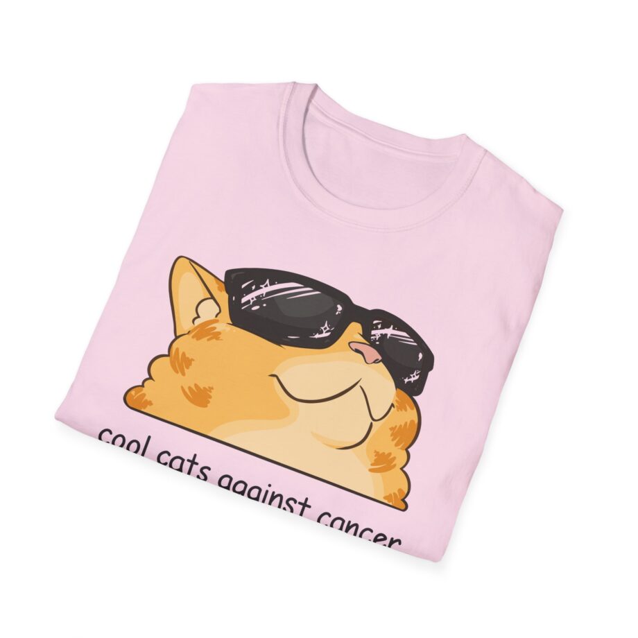 Lilsimsie Cool Cats Against Cancer Unisex Softstyle T-shirt
