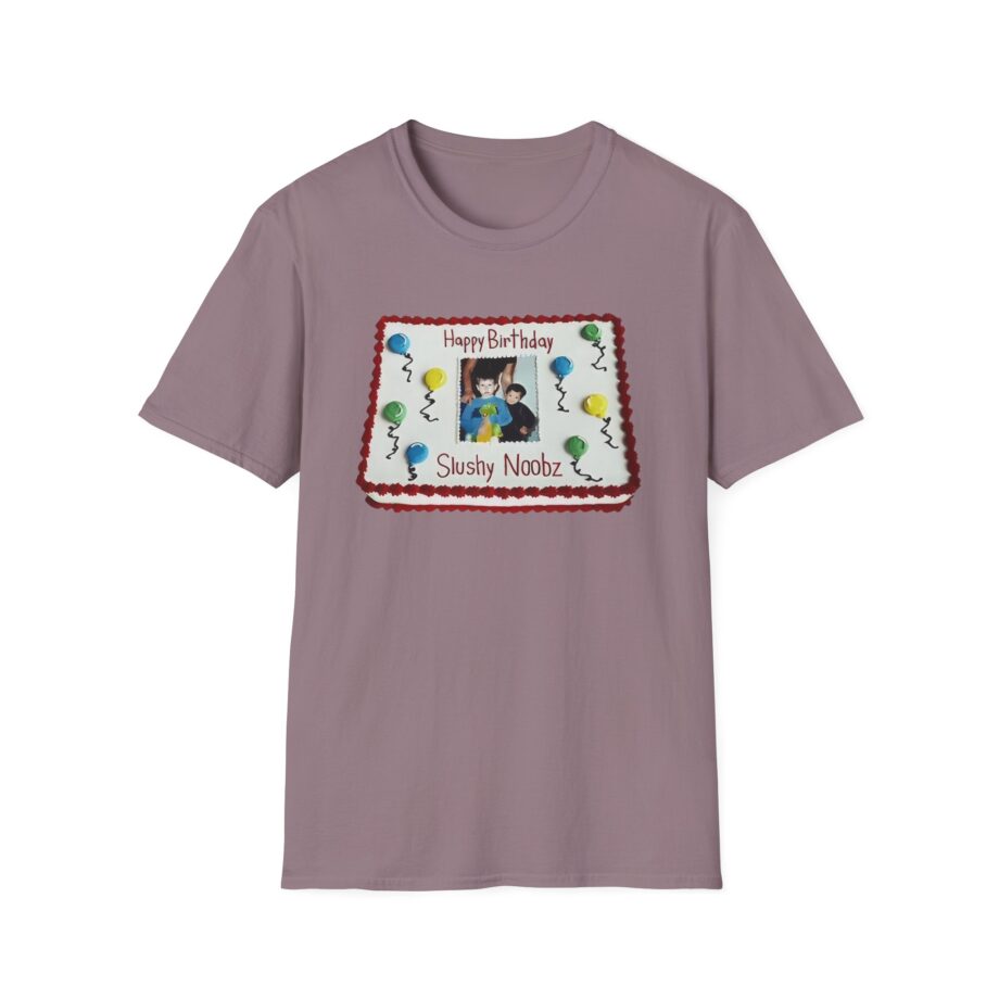 Slushy Noobz Birthday Cake Unisex Softstyle T-shirt