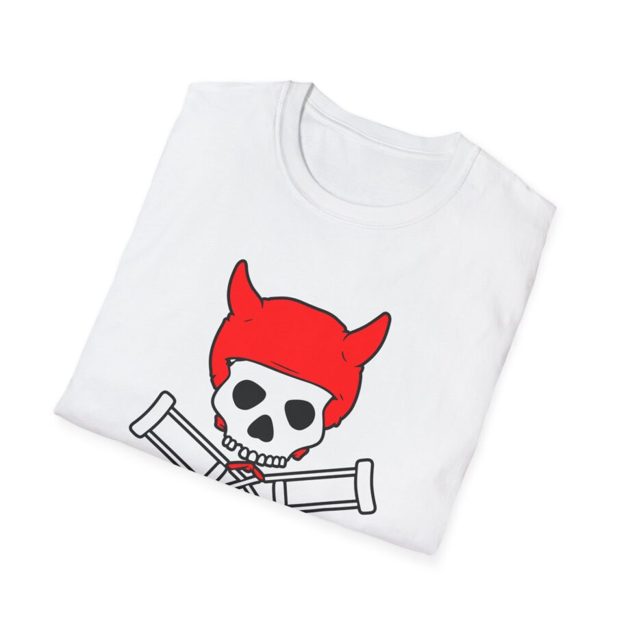 Jackass Devil Horns Skull & Crossbones Unisex Softstyle T-Shirt