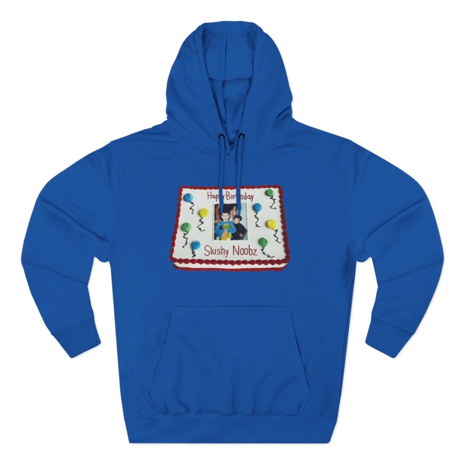 Slushy Noobz Birthday Cake Three-panel Fleece Hoodie