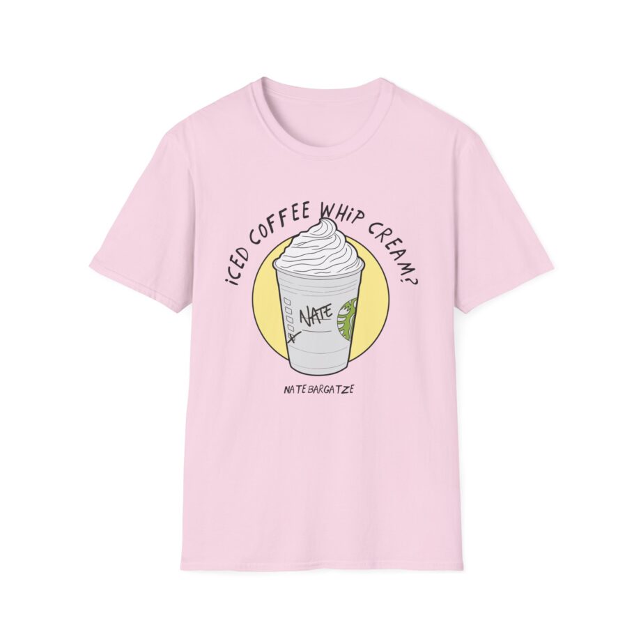 Nate Bargatze  Iced Coffee Whip Cream Unisex Softstyle T-Shirt