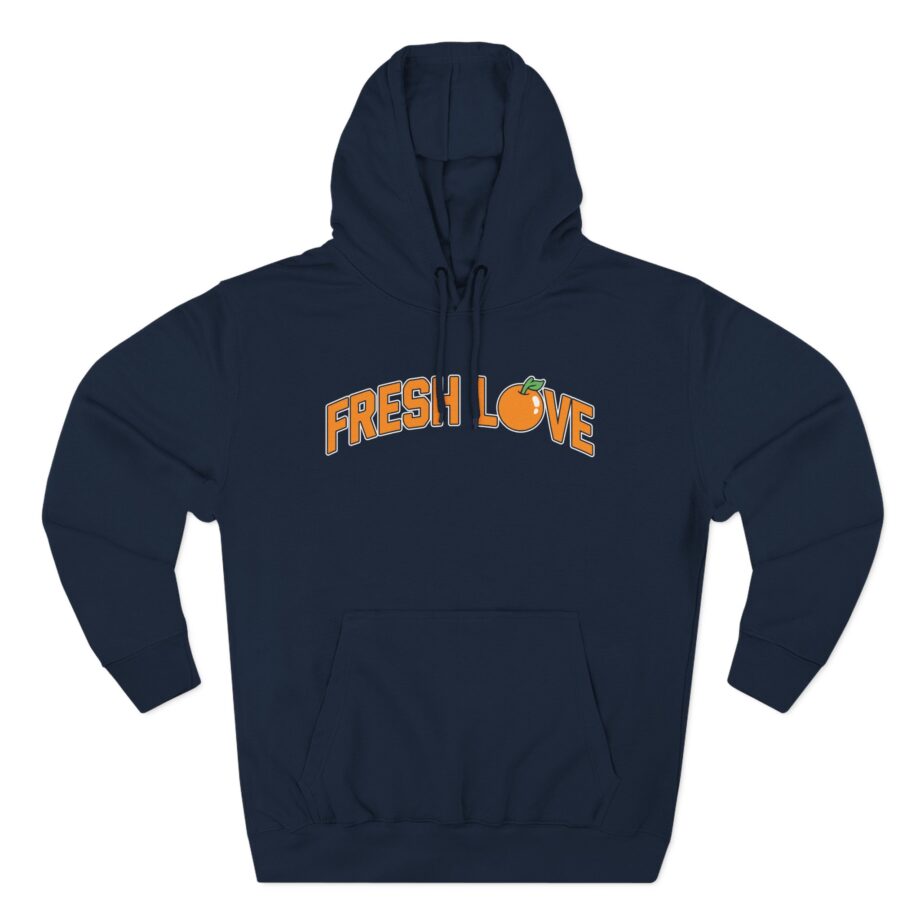 Fresh Love Three-Panel Fleece Hoodie