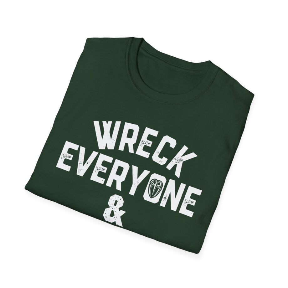 James Droz Wreck Everyone and Leave Unisex Softstyle T-shirt