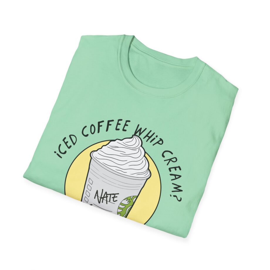 Nate Bargatze  Iced Coffee Whip Cream Unisex Softstyle T-Shirt