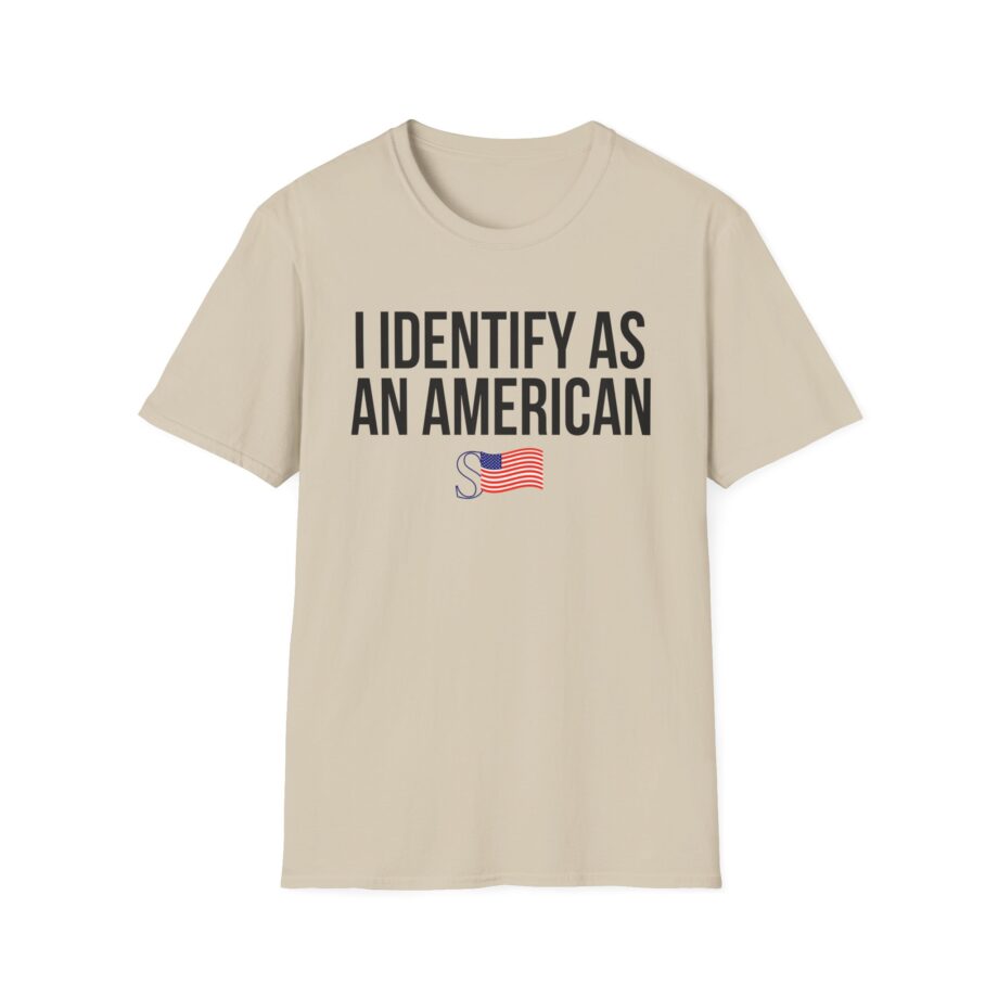 I Identify as an American Unisex Softstyle T-shirt
