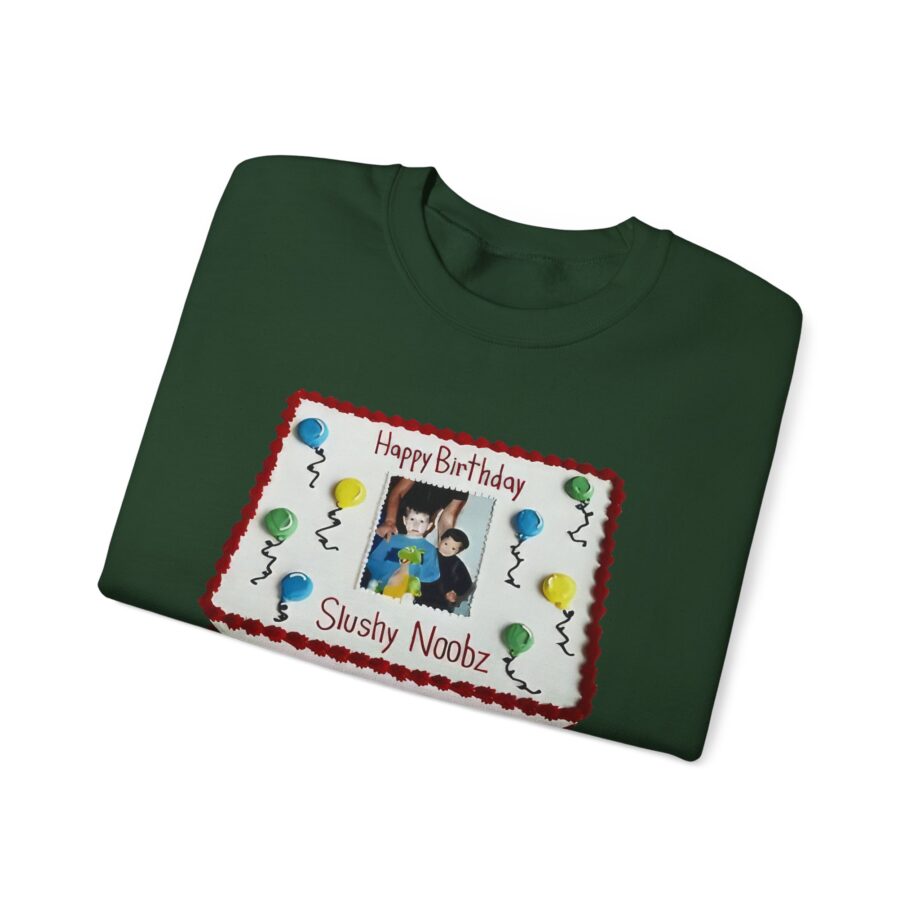 Slushy Noobz Birthday Cake Unisex Heavy Blend Crewneck Sweatshirt