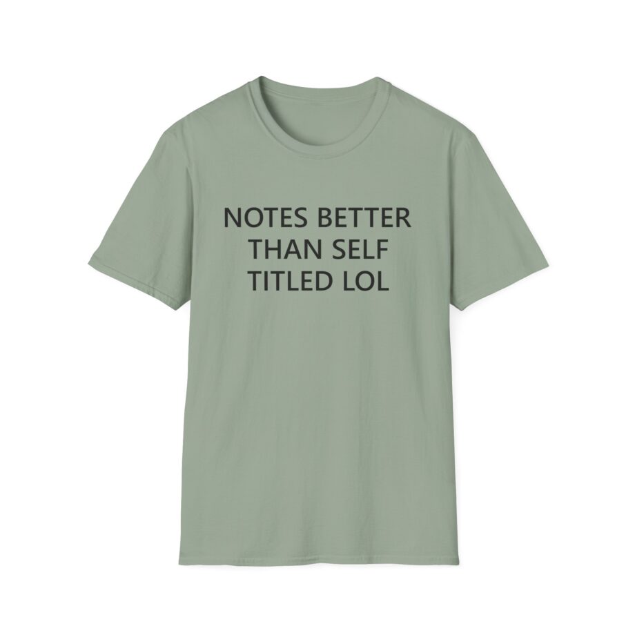 The  Notes > Self Titled Unisex Softstyle T-shirt