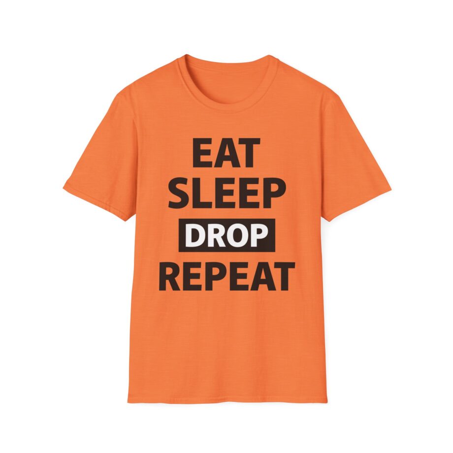 Morgz Eat Sleep Drop Repeat Unisex Softstyle T-Shirt