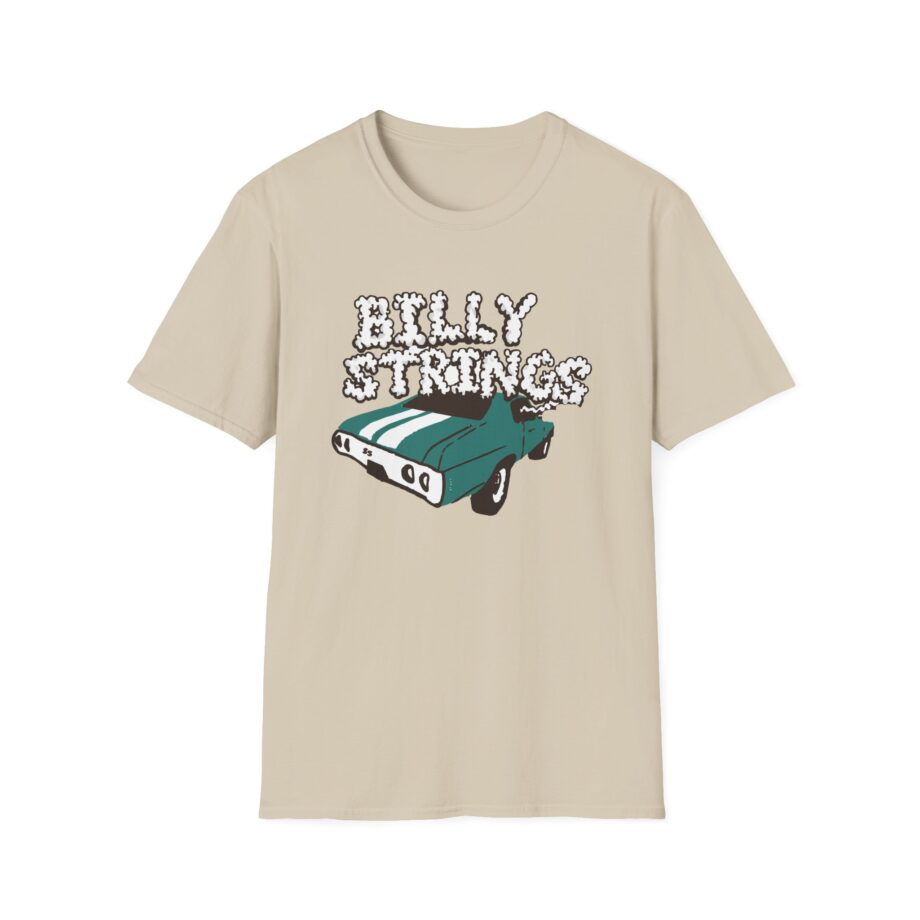 Billy Strings Imogene + Willie X Billy Strings Highway Prayers Green Car Unisex Softstyle T-shirt