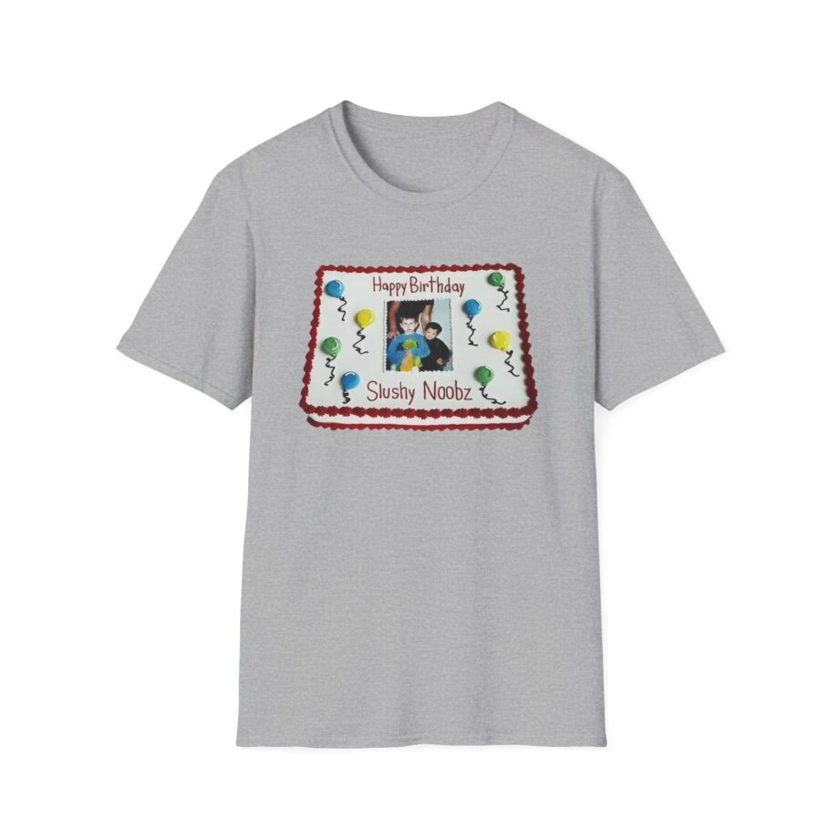 Slushy Noobz Birthday Cake Unisex Softstyle T-shirt